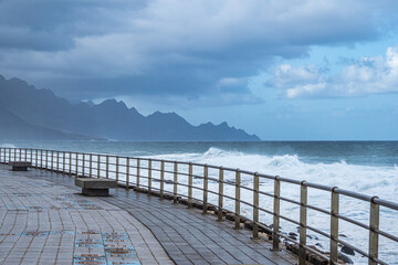 Coastal town of Puerto de Las Nieves, Gran Canaria, Canary Islands, Spain.
