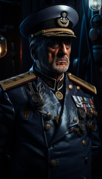 Dieselpunk Navy Admiral