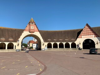 Open market in French town of Le Touquet, Normandy, France