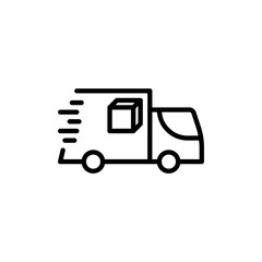 delivery truck icon. delivery truck icon vector. Delivery truck symbol. suitable for user interface
