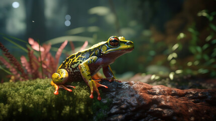 Frog, Generative AI, Illustration
