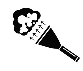 Putty knife icon Vector design.