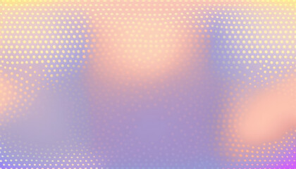 Colorful abstract geometric background with dot shapes pointillism style created with Generative AI technology