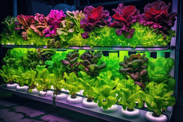 Growing Up: Vertical Hydroponic Farming of Colorful Legumes.Generative ai