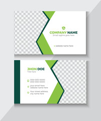 modern creative business card and name card, horizontal simple clean template vector design, layout in rectangle size.