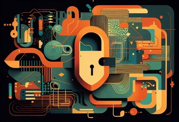 Colorful data security image