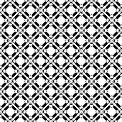 Black and white seamless pattern texture. Greyscale ornamental graphic design. Mosaic ornaments. Pattern template. Vector illustration. EPS10.