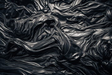 Noble Black Floating Cloth Background. Texture stock image noble black floating cloth background, black and white. Generated AI