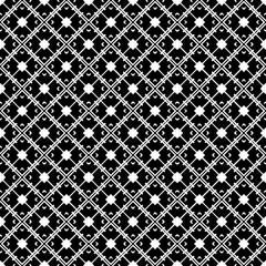 Black and white seamless pattern texture. Greyscale ornamental graphic design. Mosaic ornaments. Pattern template. Vector illustration. EPS10.