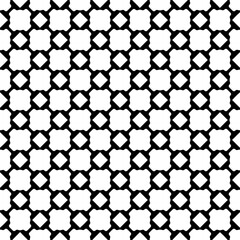 Black and white seamless pattern texture. Greyscale ornamental graphic design. Mosaic ornaments. Pattern template. Vector illustration. EPS10.