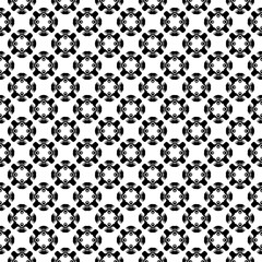 Black and white seamless pattern texture. Greyscale ornamental graphic design. Mosaic ornaments. Pattern template. Vector illustration. EPS10.