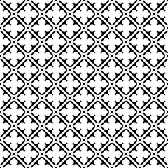 Black and white seamless pattern texture. Greyscale ornamental graphic design. Mosaic ornaments. Pattern template. Vector illustration. EPS10.