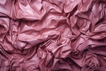  a close up of a pink fabric with a very large amount of fabric on it's side and a small amount of fabric on the other side.  generative ai