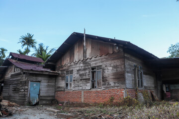 Old house, old house has its own characteristics, the house has not been inhabited for a long time, Indonesia