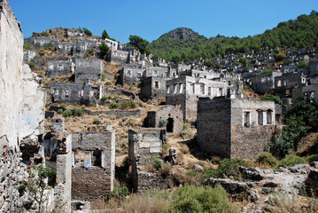 Fototapeta na wymiar Kayaköy abandoned village, Fethiye, Turkey