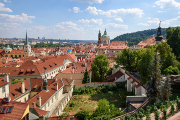 Fototapeta na wymiar View of Prague from the castle