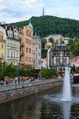 Naklejka premium Karlovy Vary, Czech Republic, August 2015