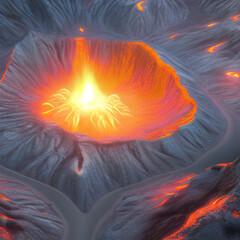 magma in a volcano - 1