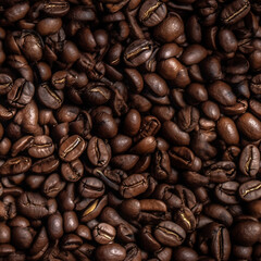 Obraz premium seamless coffee beans pattern