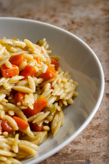 Orzo Pasta with Carrots