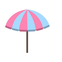 Obraz premium summer beach umbrella icon logo