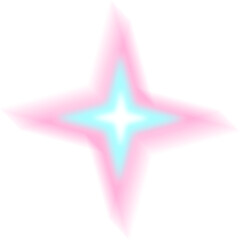 Star motion blur y2k aura . Abstract blurred gradient shape, psychedelic aesthetic elements, colorful soft holographic gradient. Geometric form with blurring 