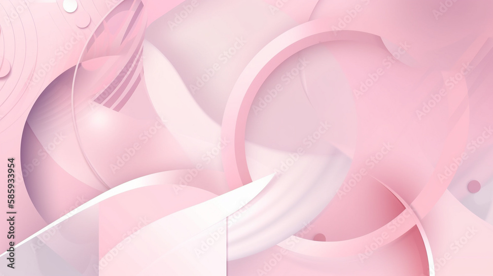 Sticker Abstract pastel pink and white background Generative AI