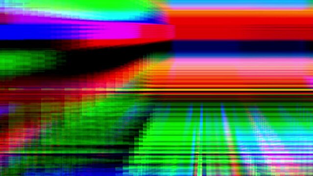 Strobing neon glitch background, abstract vfx animation 