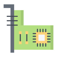 Graphic Card Flat Icon