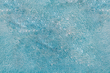 Blue towel background.