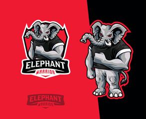 Elephant Mascot Logo Design