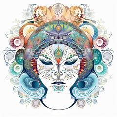 Aries Zodiac Mandala - Intricate Astrological Symbol Design