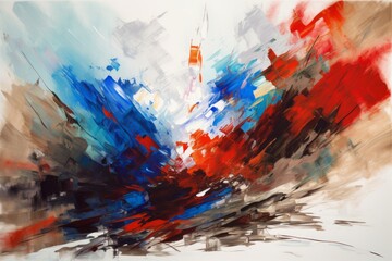 Obraz na płótnie Canvas Russian flag brush stroke art