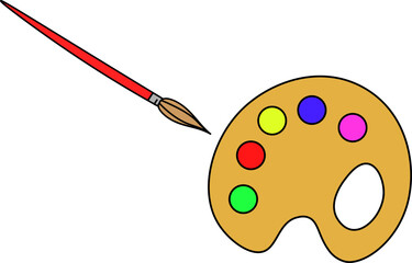 brush design illustration isolated on transparent background