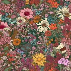 Rollo Large Pastel Wildflowers Continuous Pattern © Mike