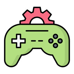 Game Development Line Color Icon