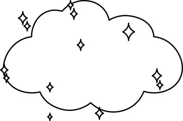 cloud design illustration isolated on transparent background