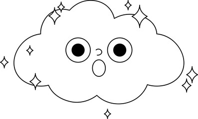 cloud design illustration isolated on transparent background