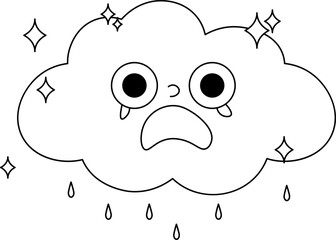 cloud design illustration isolated on transparent background