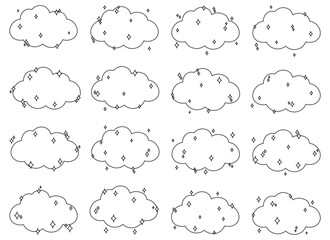cloud vector design illustration isolated on white background