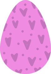 egg design illustration isolated on transparent background