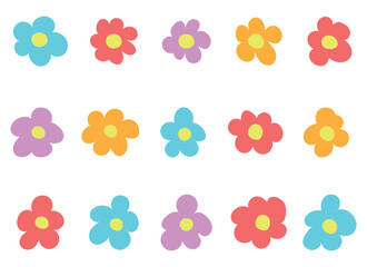 Fototapeta na wymiar flower vector design illustration isolated on white background