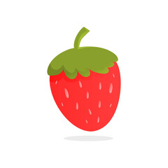 strawberry on white background