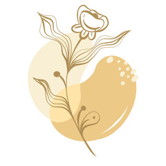 Aesthetic Abstract Floral