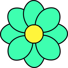 flower design illustration isolated on transparent background
