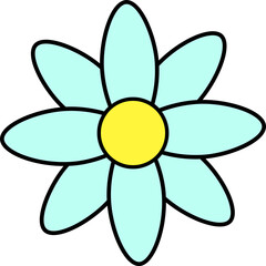 flower design illustration isolated on transparent background
