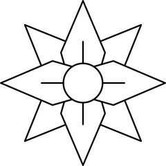 flower design illustration isolated on transparent background
