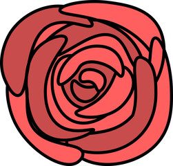 flower design illustration isolated on transparent background