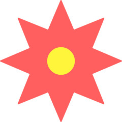 flower design illustration isolated on transparent background