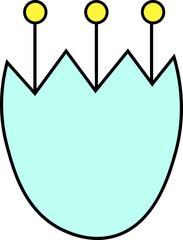 flower design illustration isolated on transparent background